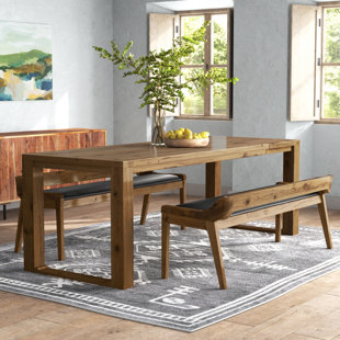 Bourgoin 6 piece drop leaf solid wood dining store set